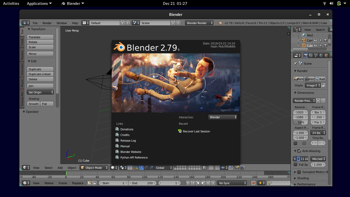 Solved: Cara Install Blender 2.79b di Linux Debian 11 Bullseye